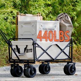 Camping Cart, Outdoor Folding Camping Cart, Shopping Cart, Household Grocery Cart, Pet Outdoor Cart