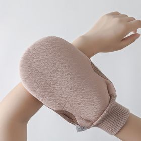 General Bath Towel For Adult Bathing And Scrubbing Gloves (Color: Pink)