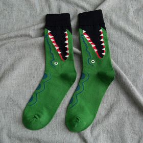 Socks Female Cartoon Animal Lady's Tube Socks (Option: Crocodile-One size)