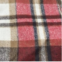 Plaid Waistcoat (Option: Red-XL)