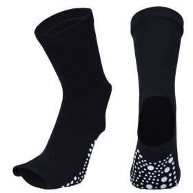 Female Non-slip Yoga Socks (Color: Black)