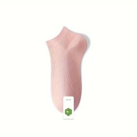 5 Pairs Stylish And Vibrant. Women's Cotton Socks. Lightweight And Breathable. Snuggle Against Your Heels (Color: Pink)