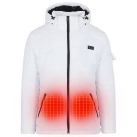 Helios - Paffuto Heated Coat (Color: White-Female, size: xxl)